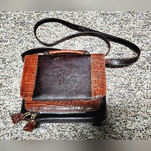 BELLEROSE Vintage Leather Crossbody Purse